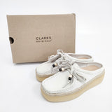 Clarks 新品 WallabeeCup Lo 定価24200円 ミュール サンダルワラビー ラバークレープソール サイズUK4 ミュール ベージュ レディース クラークス【中古】5-0615M◎