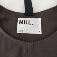 MHL. 未使用品 595-4156500 サイズ2 SOFT COTTON DRILL エプロンワンピース 定価37400円 ブラウン レディース エムエイチエル【中古】4-1223S♪