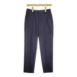 UNITED ARROWS P/C ドビー スリムパンツ サイズ38 定価17600円 パンツ ネイビー レディース ユナイテッドアローズ【中古】5-0405M♪