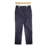 UNITED ARROWS P/C ドビー スリムパンツ サイズ38 定価17600円 パンツ ネイビー レディース ユナイテッドアローズ【中古】5-0405M♪