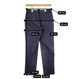 UNITED ARROWS P/C ドビー スリムパンツ サイズ38 定価17600円 パンツ ネイビー レディース ユナイテッドアローズ【中古】5-0405M♪