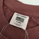 SOFT GOODS 新品 9OZ HEAVY TEE 定価11000円  ジャーナルスタンダード取扱 半袖Ｔシャツ カットソー 24SS ワインレッド レディース ソフトグッズ【中古】5-0505S∞