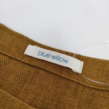 blue willow ノースリーブ リネン ワンピース ベージュ レディース ブルーウィロウ【中古】5-0507S∞