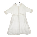 Conges payes B3962RFA033 リネン サイドスリット シャツワンピ ワンピース ホワイト レディース コンジェ ペイエ【中古】5-0405M♪