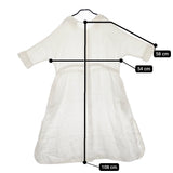 Conges payes B3962RFA033 リネン サイドスリット シャツワンピ ワンピース ホワイト レディース コンジェ ペイエ【中古】5-0405M♪