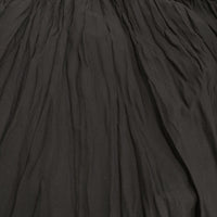 mizuiro-ind シワ加工 プリーツスカート ロングスカート ブラック レディース ミズイロインド【中古】5-0405M♪