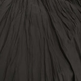 mizuiro-ind シワ加工 プリーツスカート ロングスカート ブラック レディース ミズイロインド【中古】5-0405M♪