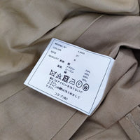 YAECA 13555  ロング コットンナイロン ステンカラーコート ベージュ 内タグKHAKI メンズ ヤエカ【中古】5-0111M∞