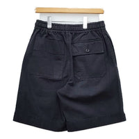 MHL. 595-1143502 コットン イージー ショートパンツ ハーフパンツ ショーツ 濃紺 ネイビー レディース エムエイチエル【中古】5-0515S∞