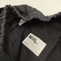 MHL. 595-1143502 コットン イージー ショートパンツ ハーフパンツ ショーツ 濃紺 ネイビー レディース エムエイチエル【中古】5-0515S∞