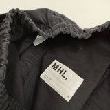 MHL. 595-1143502 コットン イージー ショートパンツ ハーフパンツ ショーツ 濃紺 ネイビー レディース エムエイチエル【中古】5-0515S∞
