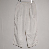 R&D.M.Co- 7W CORDUROY HIGH WAIST PANTS コーデュロイ パンツ ホワイト レディース オールドマンズテーラー【中古】4-1212M∞