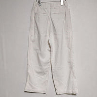 R&D.M.Co- 7W CORDUROY HIGH WAIST PANTS コーデュロイ パンツ ホワイト レディース オールドマンズテーラー【中古】4-1212M∞