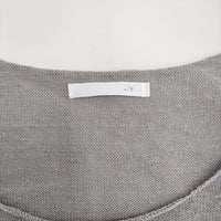 vie evam eva ワイドシルエット オーバーサイズ リネン E201K944 ニット グレー レディース ヴィー エヴァムエヴァ【中古】5-0405M♪