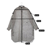 maison de SOIL シャツワンピース チェック柄 チュニック ブラック ホワイト レディース メゾンドソイル【中古】5-0310M△