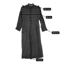 ARTS&SCIENCE 083-00108-113 リネン サイズ1 コート チャコールグレー レディース アーツ&サイエンス【中古】5-0310M△