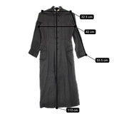 ARTS&SCIENCE 083-00108-113 リネン サイズ1 コート チャコールグレー レディース アーツ&サイエンス【中古】5-0310M△