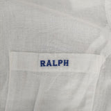 RALPH LAUREN コットン ボタンダウン サイズ7 長袖シャツ ホワイト レディース ラルフローレン【中古】5-0316M∞