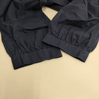 THE FACTORY TF17SS-0104 ポプリンシャーリングネックブラウス コットン 半袖シャツ ネイビー レディース ザファクトリー【中古】5-0515S∞