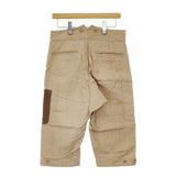 Vlas Blomme 異素材 切替 Goh kanda リネン サイズ1 ショートパンツ ハーフパンツ ショーツ ベージュ レディース ヴラスブラム【中古】5-0404S△