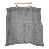 Lin francais d'antan ウエストリボン ギンガムチェック リネン スカート ブラック ホワイト レディース ランフランセダンタン【中古】5-0404M△