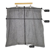 Lin francais d'antan ウエストリボン ギンガムチェック リネン スカート ブラック ホワイト レディース ランフランセダンタン【中古】5-0404M△