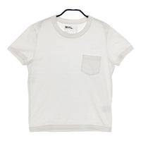 MHL. ポケット付 BASIC TOUGH JERSEY 595-8168580 半袖Ｔシャツ カットソー オフホワイト レディース エムエイチエル【中古】5-0515S∞
