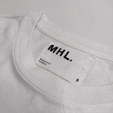MHL. ポケット付 BASIC TOUGH JERSEY 595-8168580 半袖Ｔシャツ カットソー オフホワイト レディース エムエイチエル【中古】5-0515S∞