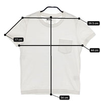 MHL. ポケット付 BASIC TOUGH JERSEY 595-8168580 半袖Ｔシャツ カットソー オフホワイト レディース エムエイチエル【中古】5-0515S∞