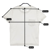 MHL. ポケット付 BASIC TOUGH JERSEY 595-8168580 半袖Ｔシャツ カットソー オフホワイト レディース エムエイチエル【中古】5-0515S∞