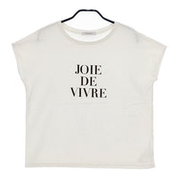 Simplicite フレンチスリーブロゴTEE Ｔシャツ カットソー 24SS オフホワイト レディース シンプリシテェ【中古】5-0528S∞