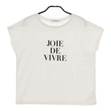 Simplicite フレンチスリーブロゴTEE Ｔシャツ カットソー 24SS オフホワイト レディース シンプリシテェ【中古】5-0528S∞