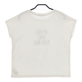 Simplicite フレンチスリーブロゴTEE Ｔシャツ カットソー 24SS オフホワイト レディース シンプリシテェ【中古】5-0528S∞