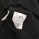 MARGARET HOWELL 578-8163003 サイズ2 リネンコットン 七分袖 セーター ニット ブラック レディース マーガレットハウエル【中古】5-0323M♪