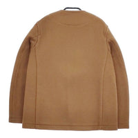 Danton ウールモッサノーカラーコート JD-8903 ノーカラージャケット ブラウン レディース ダントン【中古】4-1218T∞