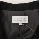 MACKINTOSH PHILOSOPHY ウールアンゴラロングコート サイズ36 コート ブラック レディース マッキントッシュフィロソフィー【中古】4-1116A♪