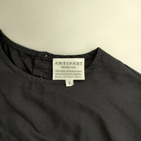 ANTIPAST フローラル刺繍 ブラウス シャツ ネイビー レディース アンティパスト【中古】5-0317M∞