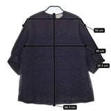 ANTIPAST フローラル刺繍 ブラウス シャツ ネイビー レディース アンティパスト【中古】5-0317M∞