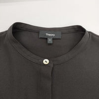 theory BD RUFFLE SLEEVE TP ラッフルスリーブ ブラウス シャツ ブラック レディース セオリー【中古】5-0605S∞