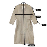 evam eva E223T039 コットンシルク 定価44000円 カシュクール ローブ コート ベージュ レディース エヴァムエヴァ【中古】5-0310M△
