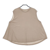 evam eva E231C223 コットンスリーブレス Ｔシャツ カットソー ベージュ レディース エヴァムエヴァ【中古】5-0605S∞