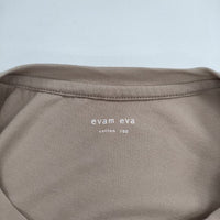 evam eva E231C223 コットンスリーブレス Ｔシャツ カットソー ベージュ レディース エヴァムエヴァ【中古】5-0605S∞