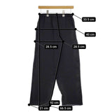 vie evam eva V221T920 キュプラ inner pants ワイド ぺチパンツ イージー パンツ ブラック レディース ヴィー エヴァムエヴァ【中古】5-0317M∞
