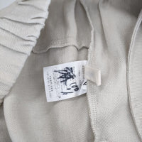 evam eva E223T017 リネンタックパンツ イージー パンツ ベージュ レディース エヴァムエヴァ【中古】5-0317M∞