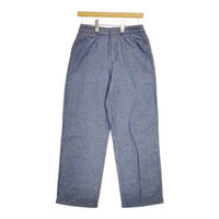 Pal'las Palace 定価27500円 コットンリネン  パンツ 22SS ネイビー レディース パラスパレス【中古】5-0317M∞