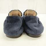 TOD'S ダブルTシューズ ローファー スリッポン サイズ34 シューズ・靴 ネイビー レディース トッズ【中古】4-1211G◎