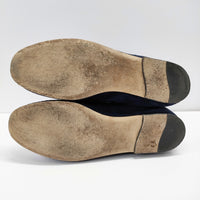 TOD'S ダブルTシューズ ローファー スリッポン サイズ34 シューズ・靴 ネイビー レディース トッズ【中古】4-1211G◎