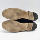 TOD'S ダブルTシューズ ローファー スリッポン サイズ34 シューズ・靴 ネイビー レディース トッズ【中古】4-1211G◎