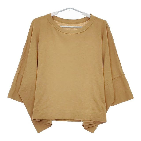 45R/45rpm ビッグシルエット コットン Ｔシャツ カットソー ベージュ レディース フォーティーファイブアールピーエム【中古】5-0524S∞
