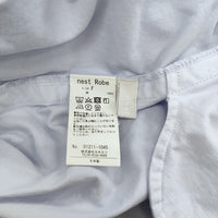 nest Robe コットンツイル近江晒しハーフパンツ 製品染め  01211-1045  ショートパンツ ハーフパンツ ショーツ 21SS ライトブルー レディース ネストローブ【中古】5-0404S△